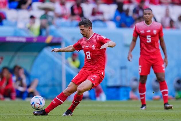 RECORD DATE NOT STATED FIFA World Cup, WM, Weltmeisterschaft, Fussball Qatar 2022 Switzerland vs Cameroon Remo Freuler of Switzerland during the game Switzerland vs Cameroon, Corresponding to Group G of the FIFA World Cup Qatar 2022, at Al Janoub Stadium, Al Wakrah, Doha, November 24, 2022. <br><br> Remo Freuler de Suiza durante el partido Suiza vs Camerun, correspondiente al Grupo G de la Copa Mundial de la FIFA Qatar 2022, en el Estadio Al Janoub, Al Wakrah, Doha, 24 de noviembre de 2022. AL WAKRAH DOHA QATAR  Copyright: xCristianxdexMarchenax 20221124_8656