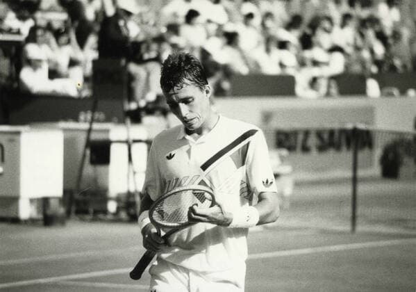 Czech-American tennis player Ivan Lendl, 1980s 
