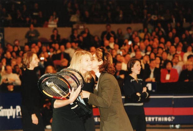 Tennis players Steffi Graf and Arantxa Sanchez Vicario, Chase Chaps 1999 