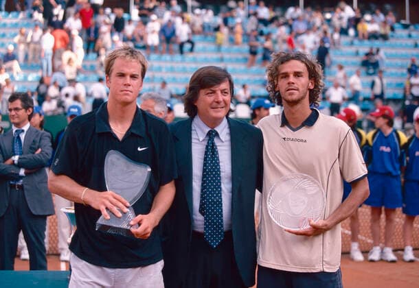 Brazilian tennis player Gustavo Kuerten, Italian Open 2000 