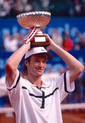 Spanish tennis player Carlos Moya, Roland Garros, France 1998 