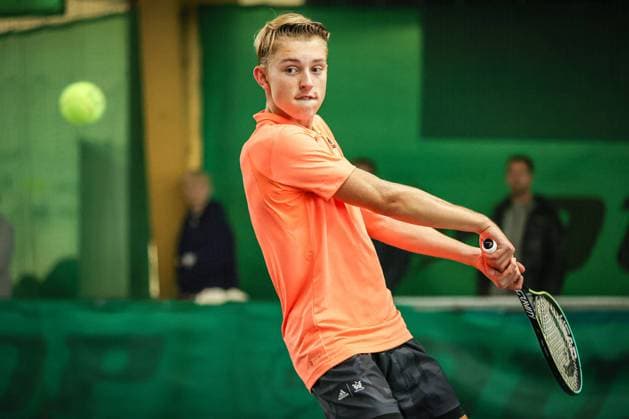 Justin Engel (Bayerischer Tennis-Verband e.V.), Deutsche Jugend-Hallenmeisterschaften 2022, Essen, Tennis-Verband Niederrhein e.V., 24.11.2022, Copyright: xClaudioxGärtnerx