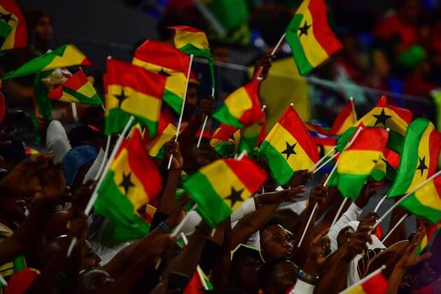 RECORD DATE NOT STATED FIFA World Cup, WM, Weltmeisterschaft, Fussball Qatar 2022 Portugal vs Ghana Fans o Aficion during the game Portugal vs Ghana, Corresponding to Group H of the FIFA World Cup Qatar 2022, at 974 Stadium, Ras Abu Aboud, November 24, 2022. <br><br> Fans o Aficion durante el partido Portugal vs Ghana, correspondiente al Grupo H de la Copa Mundial de la FIFA Qatar 2022, en el Estadio 974, Ras Abu Aboud, 24 de noviembre de 2022. RAS ABU ABOUD QATAR QATAR  Copyright: xIsaacxOrtizx 20221124_9192