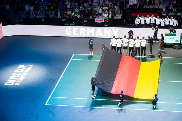 Team of Deutschland ESP, Deutschland vs. Kanada, Tennis Davis Cup, Viertelfinale, 24.11.2022 ESP, Deutschland vs. Kanada, Tennis Davis Cup, Viertelfinale, 24.11.2022 Malaga Copyright: xEibner-Pressefoto OmarxArnaux EP_EER