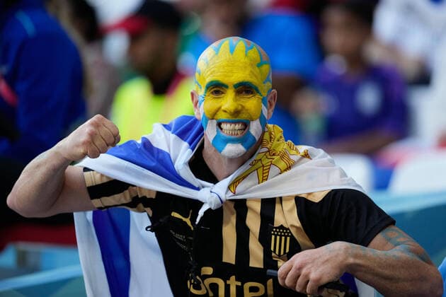 Uruguay fans (URY), NOVEMBER 24, 2022 - Football Soccer : FIFA World Cup, WM, Weltmeisterschaft, Fussball Qatar 2022 Group H match between Uruguay 0-0 South Korea at Education City Stadium in Al Rayyan, Qatar.  (204656633)