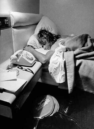 NOTTINGHAM 1974 Bjorn Borg is sleeping in a hotel in Nottingham. Foto Jacob Forsell XP SCANPIX Kod 14 NOTTINGHAM UK x14x