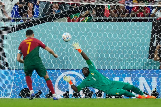 Portugal v Ghana: Group H - FIFA World Cup, WM, Weltmeisterschaft, Fussball Qatar 2022 Cristiano Ronaldo Centre-Forward of Portugal shooting to goal during the FIFA World Cup Qatar 2022 Group H match between Portugal and Ghana at Stadium 974 on November 24, 2022 in Doha, Qatar. Doha Qatar  Copyright: xJosexBretonx originalFilename:breton-portugal221124_npf1Q.jpg