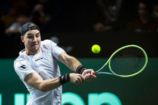 Jan-Lennard Struff of Deutschland ESP, Deutschland vs. Kanada, Tennis Davis Cup, Viertelfinale, 24.11.2022 ESP, Deutschland vs. Kanada, Tennis Davis Cup, Viertelfinale, 24.11.2022 Malaga Copyright: xEibner-Pressefoto OmarxArnaux EP_EER