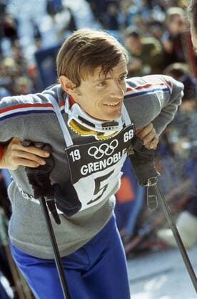 SEKLET 60 Fransmannen Jean-Claude Killy tar guld i alla tre utförsgrenarna vid vinter-OS i franska Grenoble 1968 GRENOBLE FRANKRIKE OS x34x *** SEKLET SPORT 60 Frenchman Jean Claude Killy takes gold in all three disciplines at the 1968 Winter Olympics in Grenoble, France GRENOBLE FRANCE Olympics x34x  Copyright: xLarsxNybergx JEAN-CLAUDE KILLY