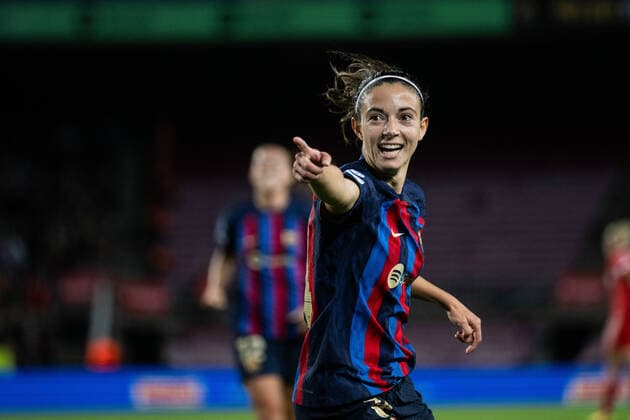 Sport Bilder des Tages November 24, 2022, BARCELONA, BARCELONA, SPAIN: Aitana Bonmati of FC Barcelona, Barca celebrates a goal during UEFA Women Champions League, football match played between FC Barcelona and Bayern Munich at Spotify Camp Nou on November 24, 2022 in Barcelona, Spain. BARCELONA SPAIN - ZUMAa181 20221124_zaa_a181_145 Copyright: xMarcxGrauperaxAlomax