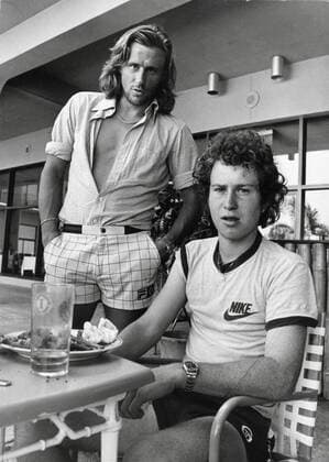 JAMAICA 1978 Tennisspelarna Björn Borg och John McEnroe deltar i en WCT-turnering pa Jamaica. Foto Jacob Forsell EXP SCANPIX Kod 14 **AFTONBLADET OUT** JAMAICA x14x Copyright: xJacobxForsellx xEXPx xTTx BORG-MCENROE