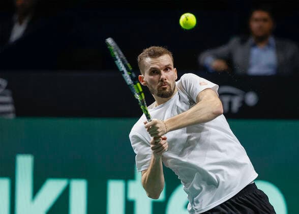 Oscar Otte (GER), Davis Cup Finals 2022, Palacio de Deportes JosÃ Copyright: xJuergenxHasenkopfx