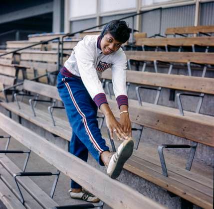 1962-08-16 USA:s sprinter Wilma Rudolph, guldmedaljör pa 100 meter, 200 meter och 4x100 meter vid Olympiska sommarspelen i Rom 1960. Här pa SveriegeturnÃ 16:e augusti 1962. Sverige x34x *** 1962 08 16 USA sprinter Wilma Rudolph, gold medallist in 100 metres, 200 metres and 4x100 metres at the 1960 Summer Olympics in Rome Here at the Sweden Games 16th August 1962 Sweden x34x  Copyright: xLarsxNyvberg EXP TTx WILMA RUDOLPH 1962