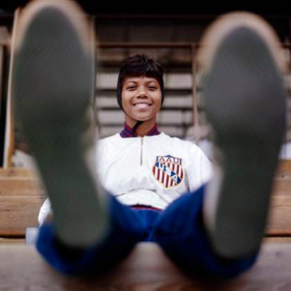 1962-08-16 USA:s sprinter Wilma Rudolph, guldmedaljör pa 100 meter, 200 meter och 4x100 meter vid Olympiska sommarspelen i Rom 1960. Här pa SveriegeturnÃ 16:e augusti 1962. Sverige x34x *** 1962 08 16 US sprinter Wilma Rudolph, gold medallist in 100 metres, 200 metres and 4x100 metres at the 1960 Summer Olympics in Rome Here at the Sweden Games 16th August 1962 Sweden x34x  Copyright: xLarsxNyvberg EXP TTx WILMA RUDOLPH 1962