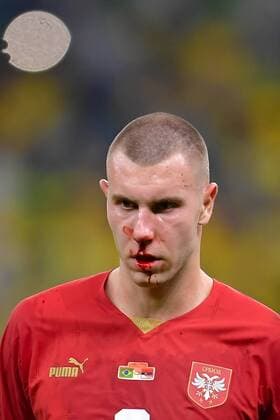 Sport Themen der Woche KW47 Sport Bilder des Tages RECORD DATE NOT STATED FIFA World Cup, WM, Weltmeisterschaft, Fussball Qatar 2022 Brazil vs Serbia Strahinja Pavlovic of Serbia during the game Brazil vs Serbia, Corresponding to Group G of the FIFA World Cup Qatar 2022, at Lusail Stadium, Lusail, Doha, November 24, 2022. <br><br> Strahinja Pavlovic de Serbia durante el partido Brasil vs Serbia, correspondiente al Grupo G de la Copa Mundial de la FIFA Qatar 2022, en el Estadio Lusail, Lusail, Doha, 24 de noviembre de 2022. LUSAIL DOHA QATAR  Copyright: xAdrianxMaciasx 20221124_10016