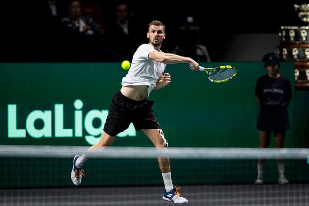Oscar Otte of Deutschland ESP, Deutschland vs. Kanada, Tennis Davis Cup, Viertelfinale, 24.11.2022 ESP, Deutschland vs. Kanada, Tennis Davis Cup, Viertelfinale, 24.11.2022 Malaga Copyright: xEibner-Pressefoto OmarxArnaux EP_EER