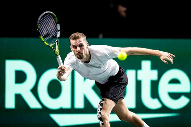 Oscar Otte of Deutschland ESP, Deutschland vs. Kanada, Tennis Davis Cup, Viertelfinale, 24.11.2022 ESP, Deutschland vs. Kanada, Tennis Davis Cup, Viertelfinale, 24.11.2022 Malaga Copyright: xEibner-Pressefoto OmarxArnaux EP_EER
