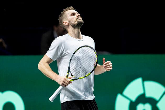 Sport Bilder des Tages Oscar Otte of Deutschland ESP, Deutschland vs. Kanada, Tennis Davis Cup, Viertelfinale, 24.11.2022 ESP, Deutschland vs. Kanada, Tennis Davis Cup, Viertelfinale, 24.11.2022 Malaga Copyright: xEibner-Pressefoto OmarxArnaux EP_EER
