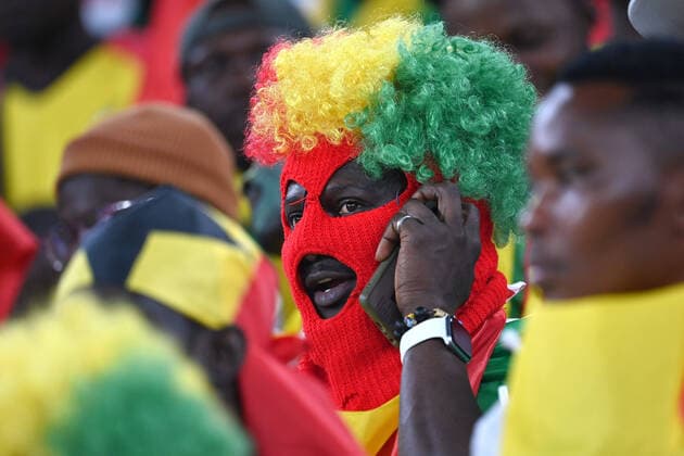 ghanaische Fans,Fussballfans Portugal (POR) - Ghana (GHA) 3-2 Gruppenphase Gruppe H am 24.11.2022, Stadium 974 Fussball Weltmeisterschaft 2022 in Katar vom 20.11. - 18.12.2022 *** Ghanaian fans,football fans Portugal POR Ghana GHA 3 2 group stage group H on 24 11 2022, Stadium 974 football world cup 2022 in Qatar from 20 11 18 12 2022