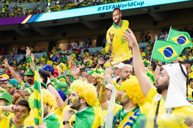 Brazil v Serbia: Group G - FIFA World Cup, WM, Weltmeisterschaft, Fussball Qatar 2022 Brasil fans during the World Cup match between Brasil v Serbia, in Lusail, Qatar, on November 24, 2022. Lusail Qatar  Copyright: xFotoxOlimpikx originalFilename:jastrzebowski-brasilvs221125_nppLs.jpg