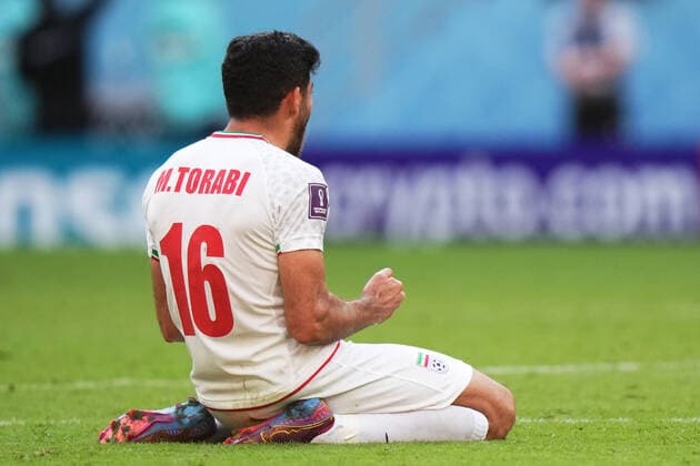 QAT: Wales - Iran. FIFA World Cup, WM, Weltmeisterschaft, Fussball Qatar 2022 TORABI Mehdi of Iran during the FIFA World Cup Qatar 2022 match, Group B, between Wales and Iran played at Ahmad Bin Ali Stadium on Nov 25, 2022 in Al Rayyan, Qatar. Copyright: xBaguxBlancox xPRESSINx WC_221125_098