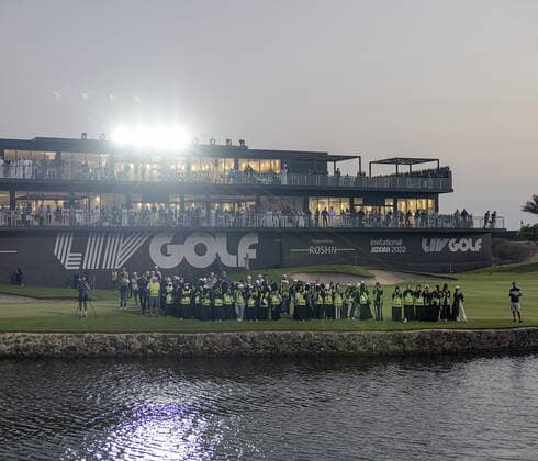 LIV golf i Saudiarabien. Vi följer med bakom kulisserna och följer Henrik Stenson pa den kritiserade saudistödda touren. Saudiarabien x2512x *** LIV golf in Saudi Arabia We go behind the scenes and follow Henrik Stenson on the criticized Saudi-backed tour Saudi Arabia x2512x  Copyright: xWENNMANxMAGNUS Aftonbladetx LIV golf