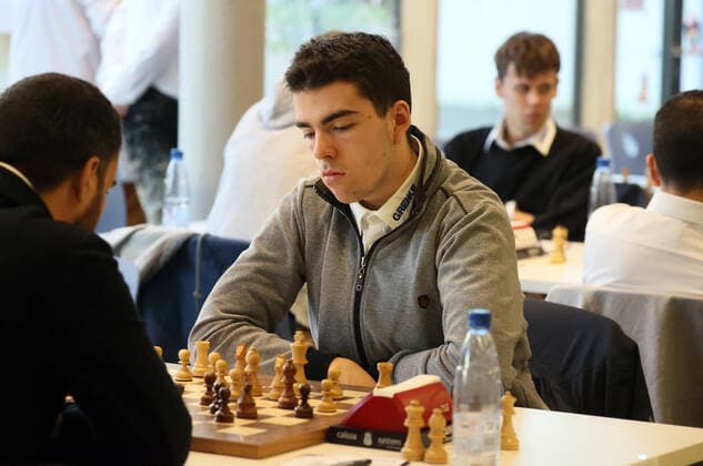 26.11.22 Schach Bundesliga Deutschland, Deizisau, 26.11.2022, Schach, Bundesliga: Dmitrij Kollars (Schachfreunde Deizisau).