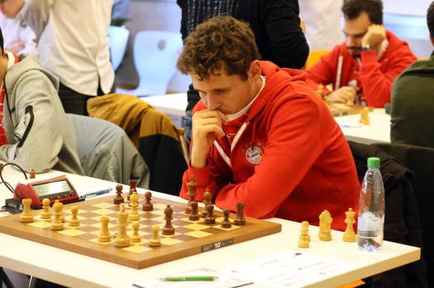 26.11.22 Schach Bundesliga Deutschland, Deizisau, 26.11.2022, Schach, Bundesliga: Nico Georgiadis (FC Bayern München).