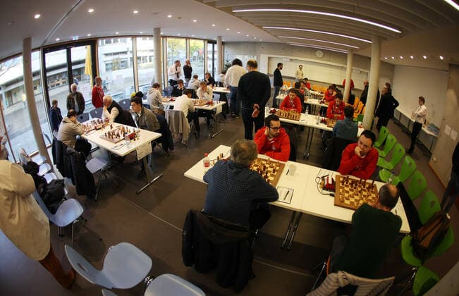 26.11.22 Schach Bundesliga Deutschland, Deizisau, 26.11.2022, Schach, Bundesliga: Übersicht Spielhalle.