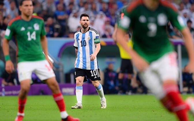FUSSBALL WM 2022 VORRUNDE GRUPPE C Argentinien - Mexiko 26.11.2022 Lionel Messi (Argentinien)