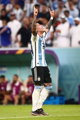 Mandatory Credit: Photo by Michael Zemanek Shutterstock (13634795ch) Enzo Fernandez of Argentina celebrates after scoring a goal (2-0) Argentina v Mexico, FIFA World Cup, WM, Weltmeisterschaft, Fussball 2022, Group C, Football, Lusail Stadium, Al Daayen, Qatar - 26 Nov 2022 Editorial Use Only Argentina v Mexico, FIFA World Cup 2022, Group C, Football, Lusail Stadium, Al Daayen, Qatar - 26 Nov 2022 Editorial Use Only Copyright: xMichaelxZemanek Shutterstockx 13634795ch