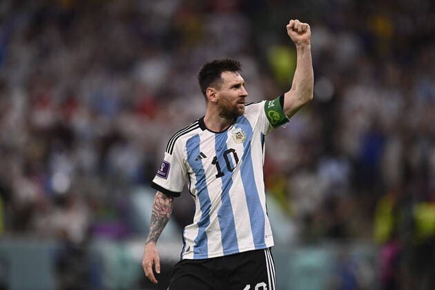 LIVE Mondiali 2022. Qatar, Argentina vs Messico - Gruppo C Foto Fabio Ferrari LaPresse 26 Novembre 2022 Qatar - - Calcio - Qatar 2022 - Coppa del Mondo Fifa - Argentina vs Messico - Gruppo C - Fase a Gironi - Lusail Stadium. Nella foto: esultanza Leo Messi November 26, 2022 , Qatar - sport - Soccer - Qatar 2022- FIFA World Cup, WM, Weltmeisterschaft, Fussball - Argentina vs Mexico - Group C - group stage - Lusail Stadium. In the pic: Leo Messi PRESSINPHOTO FF Copyright: xFabioxFerrari LaPressex WC_221126_665