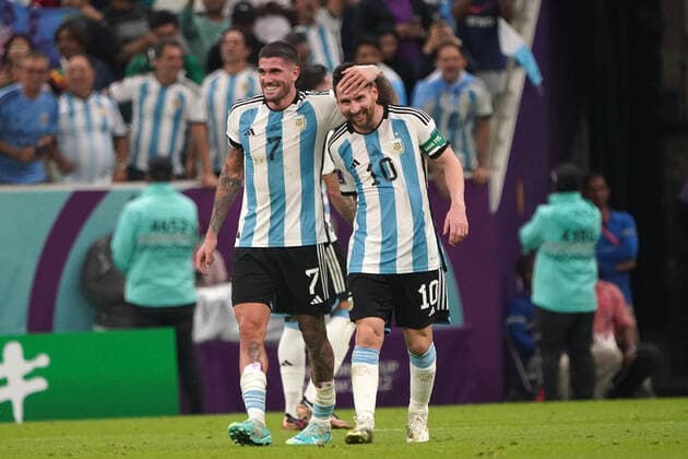 Fussball , FIFA WM 2022, Fussball World Cup Qatar 2022, GruppenPhase, Gruppe C , Argentinien-Mexiko, 26.11.2022., Luseil Stadion, Doha Qatar, Argentinien Foto Chai von der Laage FIFA regulations prohibit any use of photographs as image sequences and or quasi-video. EDITORIAL USE ONLY,