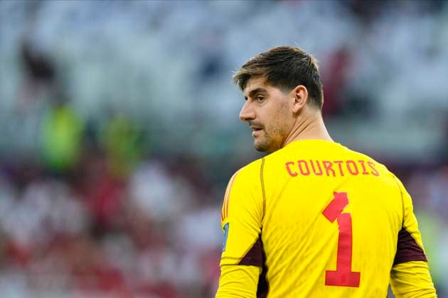 Belgium v Morocco: Group F - FIFA World Cup, WM, Weltmeisterschaft, Fussball Qatar 2022 Thibaut Courtois Goalkeeper of Belgium and Real Madrid during the FIFA World Cup Qatar 2022 Group F match between Belgium and Morocco at Al Thumama Stadium on November 27, 2022 in Doha, Qatar. Doha Qatar  Copyright: xJosexBretonx originalFilename:breton-belgiumv221127_npuah.jpg