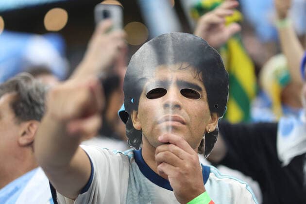 Fans of Argentina during a FIFA World Cup, WM, Weltmeisterschaft, Fussball soccer match of the group phase between Argentina and México at Lusail stadium in Lusail, Qatar 25 November 2022. World Cup 2022: Argentina vs. Mexico !ACHTUNG: NUR REDAKTIONELLE NUTZUNG!  Copyright: xJuanxIgnacioxRoncoronix GR6073 0195220382st