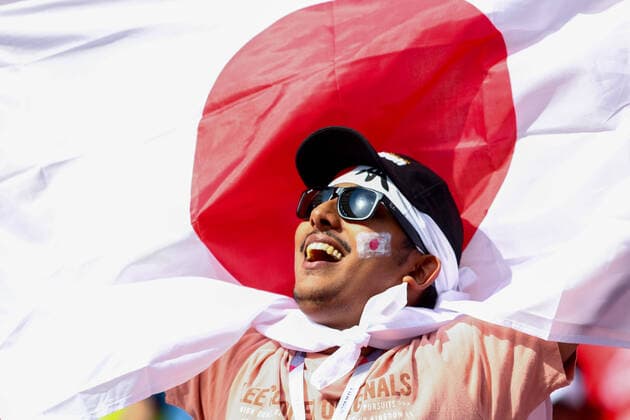 Japan v Costa Rica: Group E - FIFA World Cup, WM, Weltmeisterschaft, Fussball Qatar 2022 Japan fan during the World Cup match between Japan v Costa Rica , in Doha, Qatar, on November 27, 2022. Doha Qatar  Copyright: xFotoxOlimpikx originalFilename:jastrzebowski-japanvco221127_npxnk.jpg