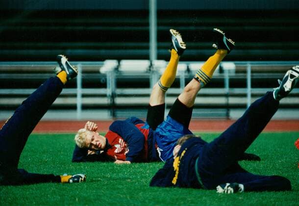 Klas Ingesson, fotbollsspelare Sverige landslaget, träning action 1990-06-04 (c) ANDERSSON MAGNUS Aftonbladet IBL Bildbyra * * * EXPRESSEN OUT * * * AFTONBLADET 85565 Sverige fotboll x2512x *** Klas Ingesson, football player Sweden national team, training action 1990 06 04 c ANDERSSON MAGNUS Aftonbladet IBL Bildbyra EXPRESSEN OUT AFTONBLADET 85565 Sweden football x2512x  Copyright: xAftonbladet TTx