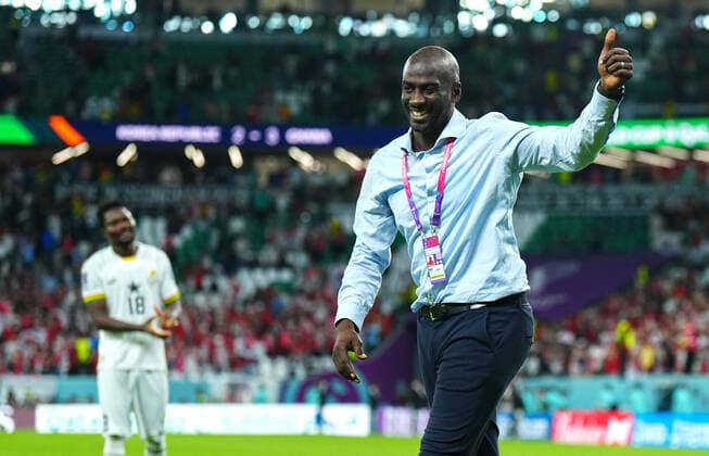 Sport Themen der Woche KW48 Sport Bilder des Tages Mandatory Credit: Photo by Javier Garcia Shutterstock (13634927dn) Manager Otto Addo of Ghana celebrates at the end of the match Korea Republic v Ghana, FIFA World Cup, WM, Weltmeisterschaft, Fussball 2022, Group H, Football, Education City Stadium, Doha, Qatar - 28 Nov 2022 Editorial Use Only Korea Republic v Ghana, FIFA World Cup 2022, Group H, Football, Education City Stadium, Doha, Qatar - 28 Nov 2022 Editorial Use Only  Copyright: xJavierxGarcia Shutterstockx 13634927dn