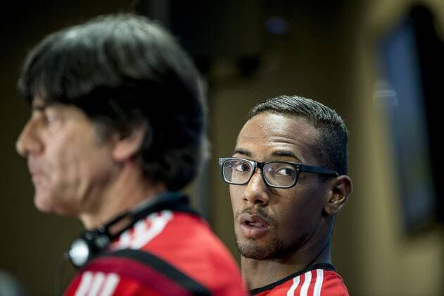 2014 FIFA WOLRD CUP. Jogi Löw, manager of the German national football team and player Jerome Boateng. Belo Horizonte, Brazil. 2014-07-07 (c) ORRE PONTUS Aftonbladet IBL Bildbyra * * * EXPRESSEN OUT * * * AFTONBLADET 85527 Belo Horizonte Brazil fotboll x2512x Copyright: xPontusxOrre Aftonbladet TTx