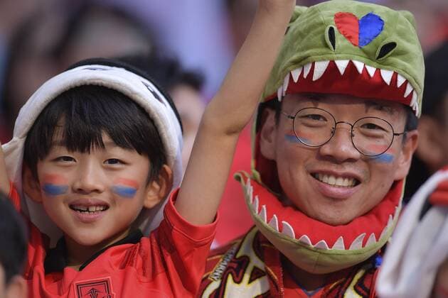 RECORD DATE NOT STATED FIFA World Cup, WM, Weltmeisterschaft, Fussball Qatar 2022 Korea Republic vs Ghana Fans o Aficion during the game Korea Republic (Shout Korea) vs Ghana, Corresponding to Group H of the FIFA World Cup Qatar 2022, at Education City Stadium, Doha, November 28, 2022. <br><br> Fans o Aficion durante el partido Republica de Corea (Corea del Sur) vs Ghana, correspondiente al Grupo H de la Copa Mundial de la FIFA Qatar 2022, en el Estadio de la Ciudad de la Educacion, Doha, 28 de noviembre de 2022. DOHA DOHA QATAR  Copyright: xAdrianxMaciasx 20221128_14431