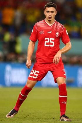 Mandatory Credit: Photo by Michael Zemanek Shutterstock (13634925ax) Fabian Rieder of Switzerland Brazil v Switzerland, FIFA World Cup, WM, Weltmeisterschaft, Fussball 2022, Group G, Football, Stadium 974, Doha, Qatar - 28 Nov 2022 Editorial Use Only Brazil v Switzerland, FIFA World Cup 2022, Group G, Football, Stadium 974, Doha, Qatar - 28 Nov 2022 Editorial Use Only  Copyright: xMichaelxZemanek Shutterstockx 13634925ax