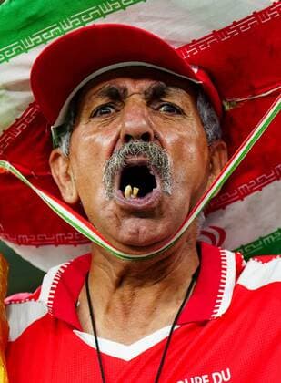 Mandatory Credit: Photo by Javier Garcia Shutterstock (13640318ex) Iran fans seen in the stands. Iran v USA, FIFA World Cup, WM, Weltmeisterschaft, Fussball 2022, Group B, Football, Al Thumama Stadium, Doha, Qatar - 29 Nov 2022 Editorial Use Only Iran v USA, FIFA World Cup 2022, Group B, Football, Al Thumama Stadium, Doha, Qatar - 29 Nov 2022 Editorial Use Only  Copyright: xJavierxGarcia Shutterstockx 13640318ex