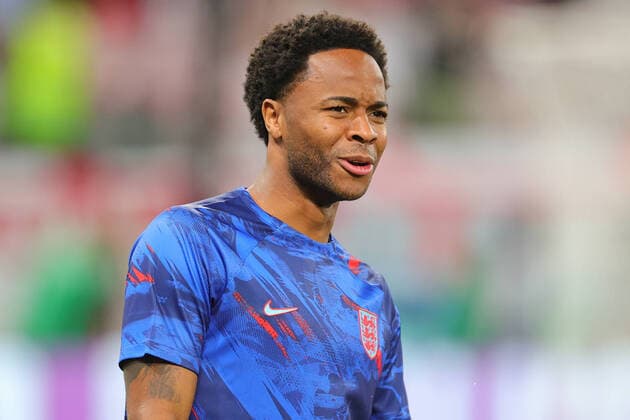 Raheem Sterling of England looks on during the FIFA World Cup, WM, Weltmeisterschaft, Fussball Qatar 2022 Group B match between Wales and England at Ahmad Bin Ali Stadium, Ar-Rayyan, Qatar on 29 November 2022. Copyright: xPeterxDovganx 34550092