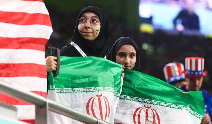 IR Iran v USA: Group B - FIFA World Cup, WM, Weltmeisterschaft, Fussball Qatar 2022 Iran fans during the World Cup match between Iran vs USA , in Doha, Qatar, on November 29, 2022. NO USE POLAND Doha Qatar  Copyright: xFotoxOlimpikx originalFilename:jastrzebowski-iranvusa221129_npnD2.jpg