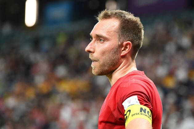 Fussball, Herren, Saison 2022 23, WM in Katar, Gruppe D (3. Spieltag), Australien - Dänemark im Al Janoub Stadium in Al Wakrah, Christian Eriksen (Daenemark, 10) , 30.11. 2022, *** Football, Men, 2022 23 season, World Cup in Qatar, Group D 3 matchday , Australia Denmark at Al Janoub Stadium in Al Wakrah, Christian Eriksen Daenemark, 10 , 30 11 2022, Copyright: xMatthiasxKochx