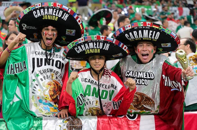 Saudi Arabia v Mexico 2022 FIFA World Cup, WM, Weltmeisterschaft, Fussball Mexico fans before the 2022 FIFA World Cup Group C match at Lusail Stadium, Lusail Content Not Available For UK Newspapers Copyright: xPaulxChestertonx FIL-17655-0012 UK Newspapers OUT