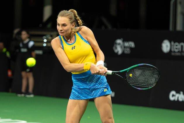 Credit Andorra Open 2022 - WTA, Tennis Damen 125 Dayana Yastremska of Ukraine in action against Nignia Abdouraimova of Uzbekistan during the Credit Andorra Open Women s Tennis Association (WTA) tennis tournament at the Poliesportiu d Andorra in Andorra La Vella, Andorra on November 29, 2022 Andorra La Vella, Andorra  Copyright: xMartinxSilvaxCosentinox originalFilename:silvacosentino-dayanaya221129_np8NN.jpg