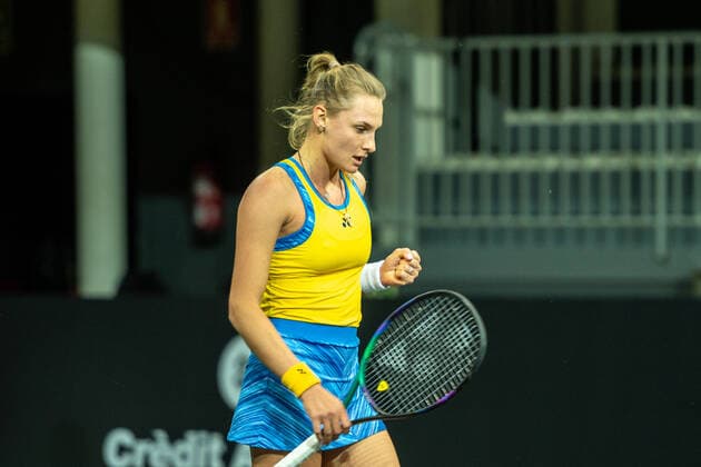 Credit Andorra Open 2022 - WTA, Tennis Damen 125 Dayana Yastremska of Ukraine in action against Nignia Abdouraimova of Uzbekistan during the Credit Andorra Open Women s Tennis Association (WTA) tennis tournament at the Poliesportiu d Andorra in Andorra La Vella, Andorra on November 29, 2022 Andorra La Vella, Andorra  Copyright: xMartinxSilvaxCosentinox originalFilename:silvacosentino-dayanaya221129_npTxB.jpg