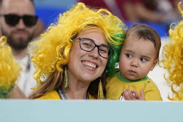 DOHA, 30-11-2022 Al Janoub Stadium World Cup 2022 in Qatar game between Australia vs Denmark, fans of Australia Australia - Denmark  x19413504x Copyright: