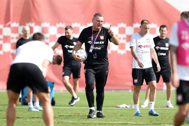 UMM SALAL MUHAMMAD 01.12.2022 MISTRZOSTWA SWIATA W PILCE NOZNEJ 2022 TRENING REPREZENTACJI POLSKI --- 2022 FIFA World Cup, WM, Weltmeisterschaft, Fussball POLISH FOOTBALL national team, Nationalteam TRAINING SESSION CZESLAW MICHNIEWICZ KAMIL GROSICKI FOT. PIOTR KUCZA FOTOPYK NEWSPIX.PL --- Newspix.pl  221201PYK0061